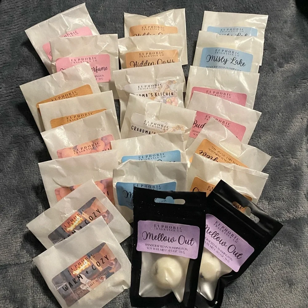 Euphoric Fragrance Co Wax Melts Bundle Lot 22 Pack Soy Wax Melts